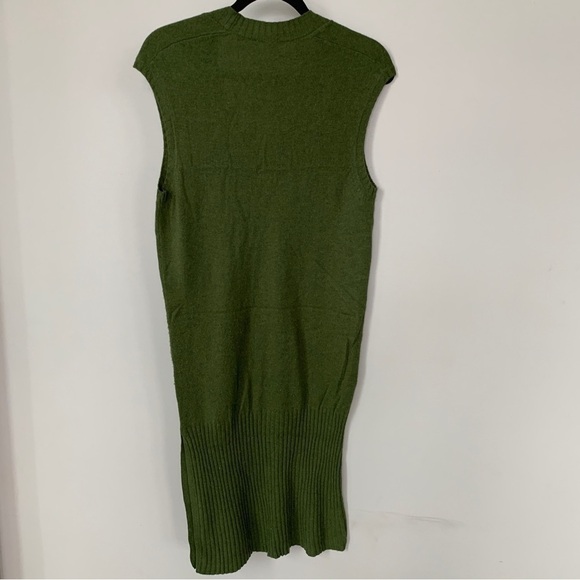 Moth Anthropologie Green Tank Sweater Dress Size S - Picture 10 of 10